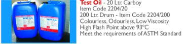 Exporters of Test Oil