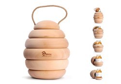 Exporters,Suppliers,Importers of Wooden Honey Bottle Jar